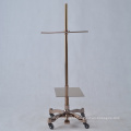 Custom high quality gold mannequin metal stand rotating mannequin stand base